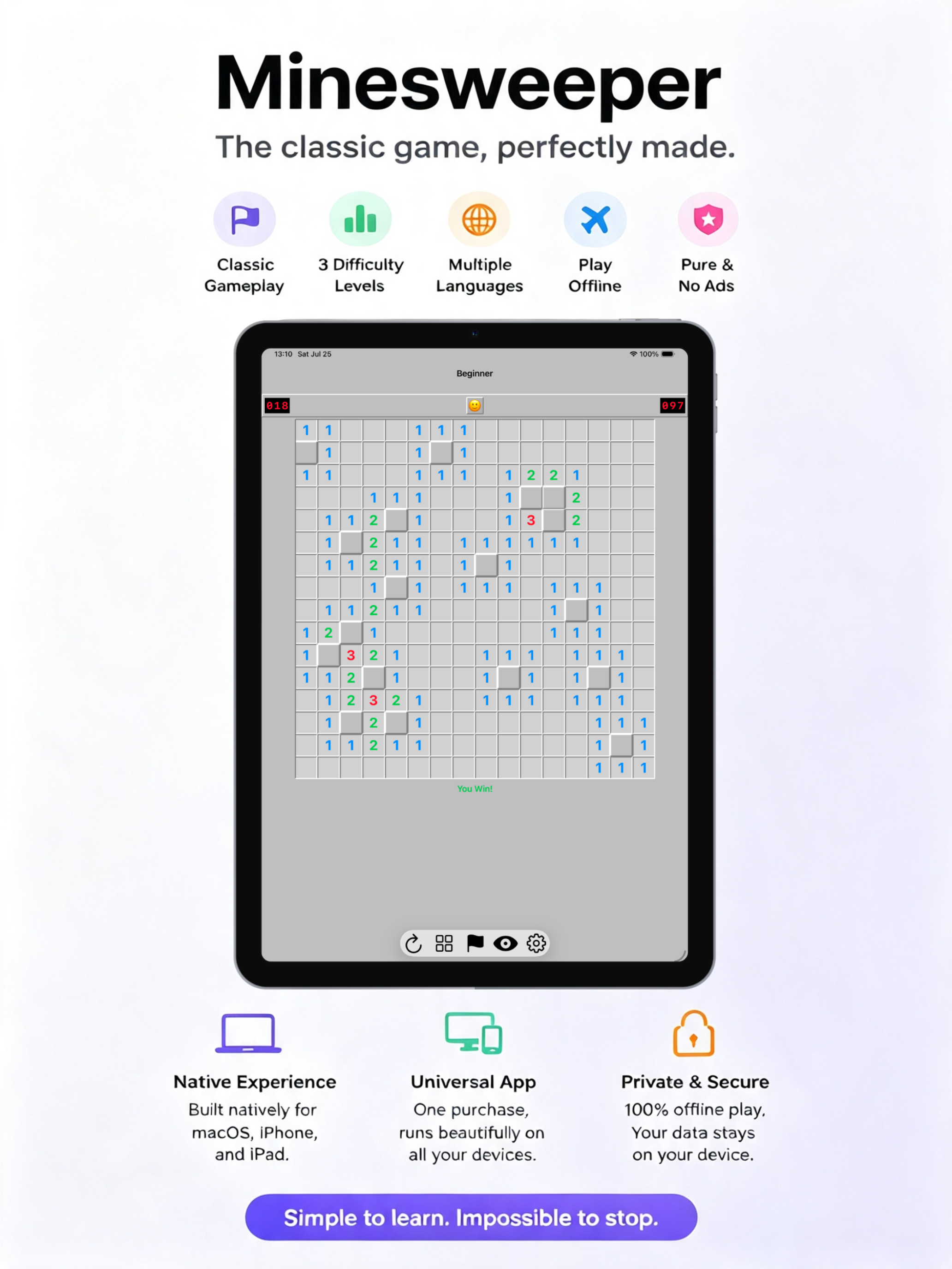 Minesweeper on iPad