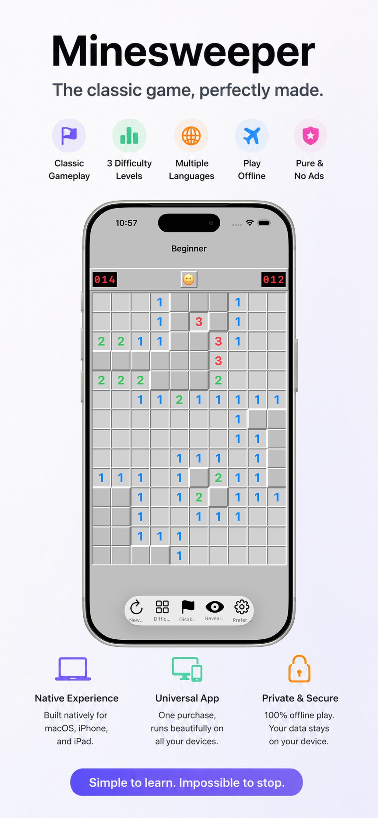 Minesweeper on iPhone